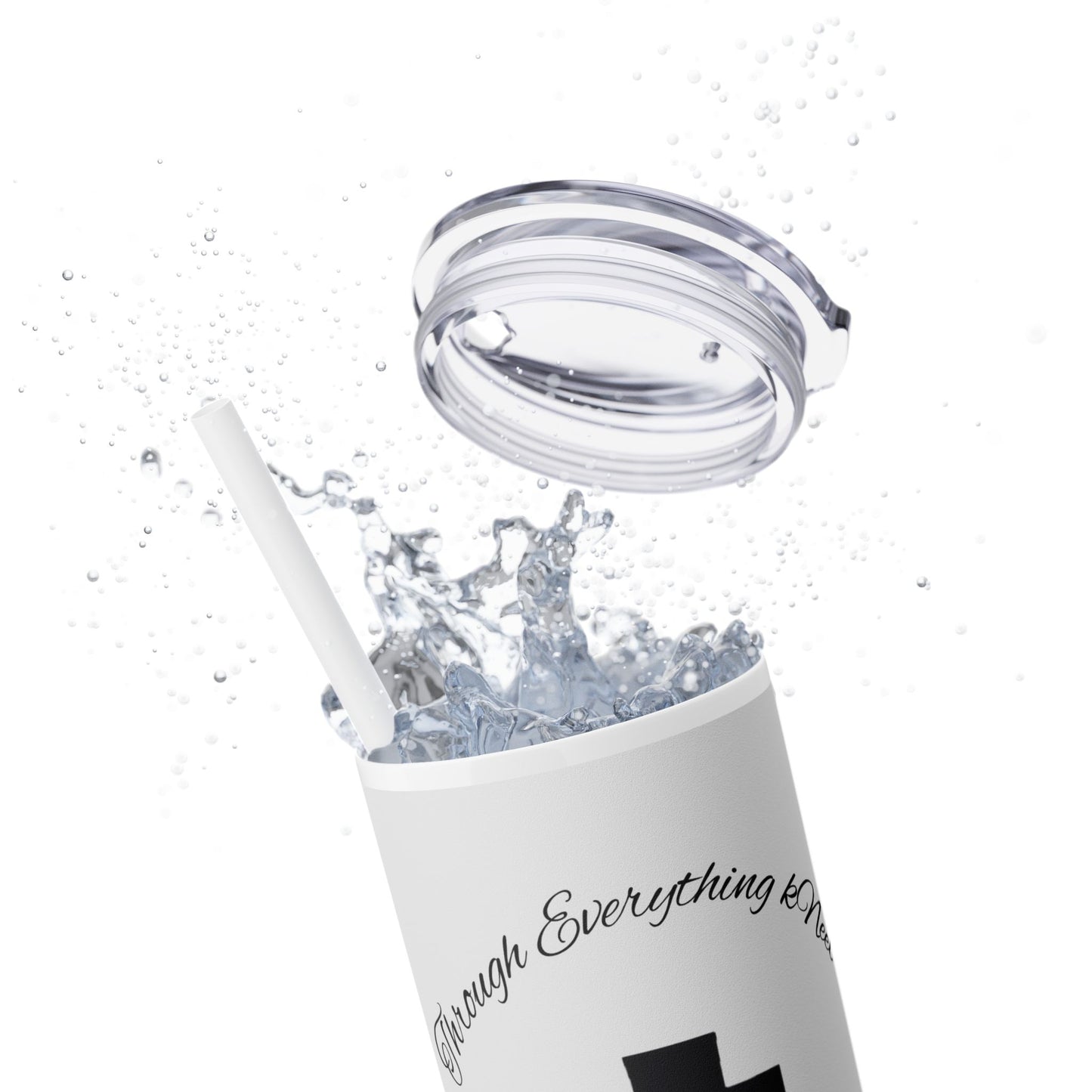 Skinny Tumbler with Straw, 20oz