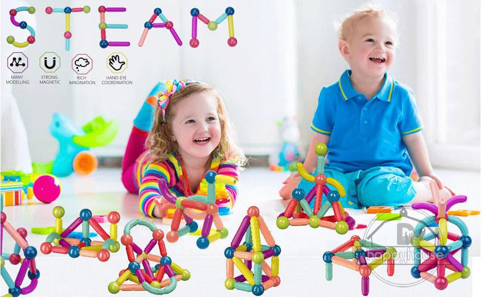 STEM Magnetic Building Toys – Educational Construction Set for Children
