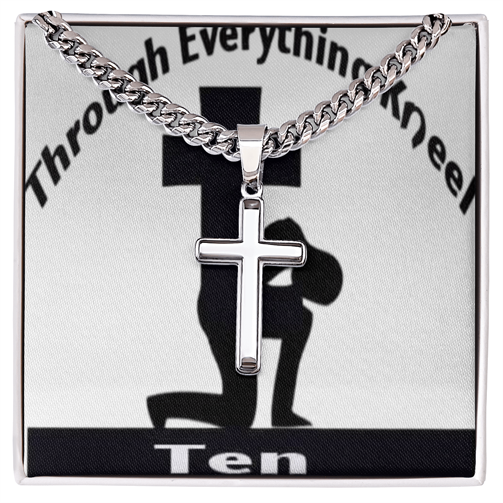 Cuban Link Chain with Artisan Cross