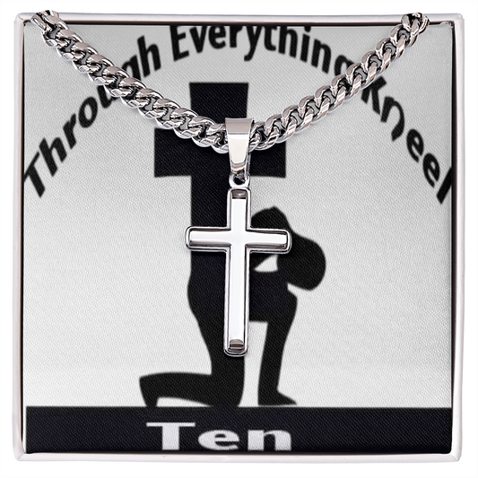 Cuban Link Chain with Artisan Cross