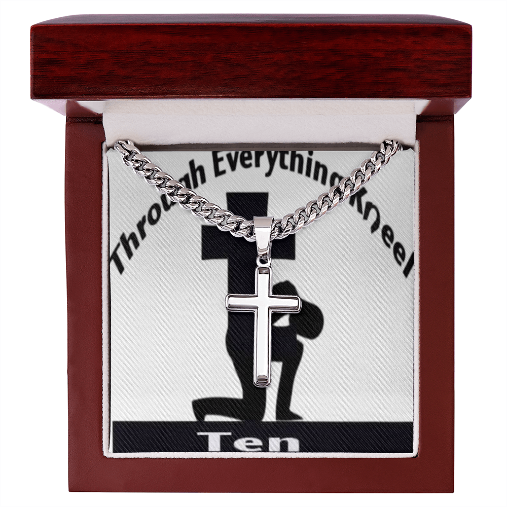 Cuban Link Chain with Artisan Cross